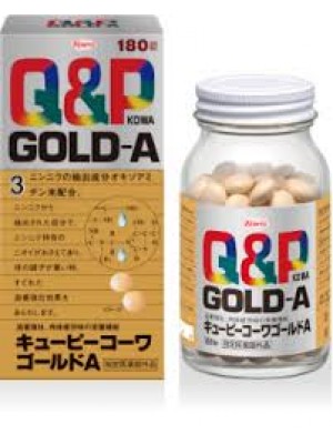 Q&P GOLD-A Тонизирующий комплекс для восстановления после болезни, стресса, физических нагрузок / KOWA (180 шт.)